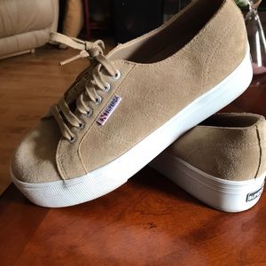 Superga Platform Suede Sneakers